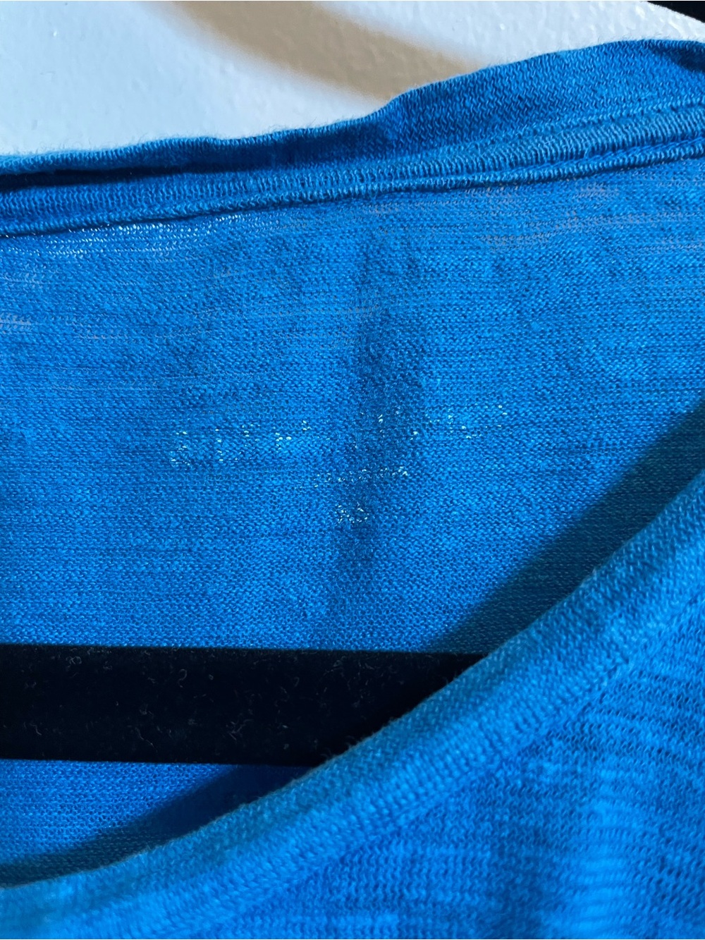Eileen Fisher blue cotton/hemp blend top XS - Picture 5 of 6